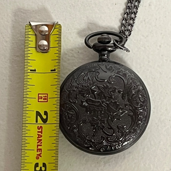 Spiderman Pocket Watch Black Peter Parker Spidey Spider man - Picture 6 of 6